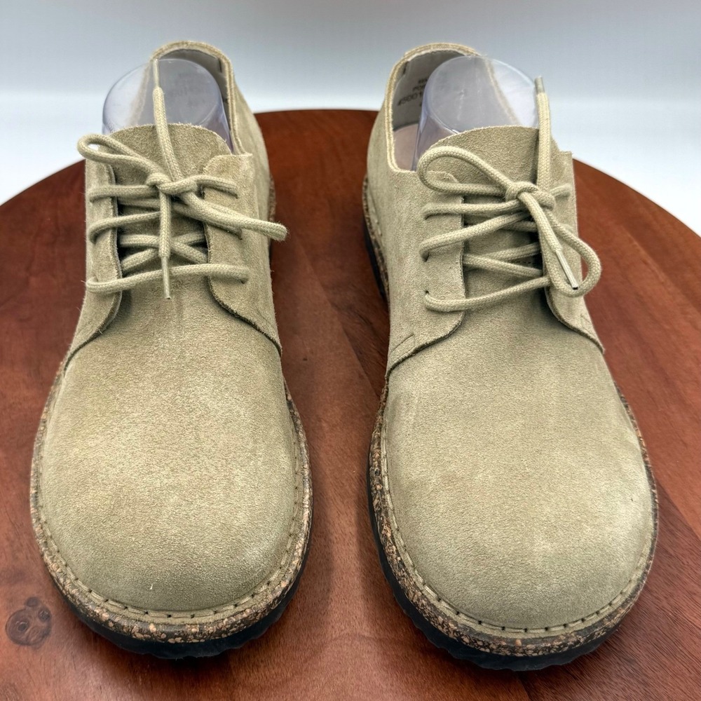 Birkenstock Uppsala Low Suede Leather Lace Up Shoes Sandcastle Beige M9/W11/EU42